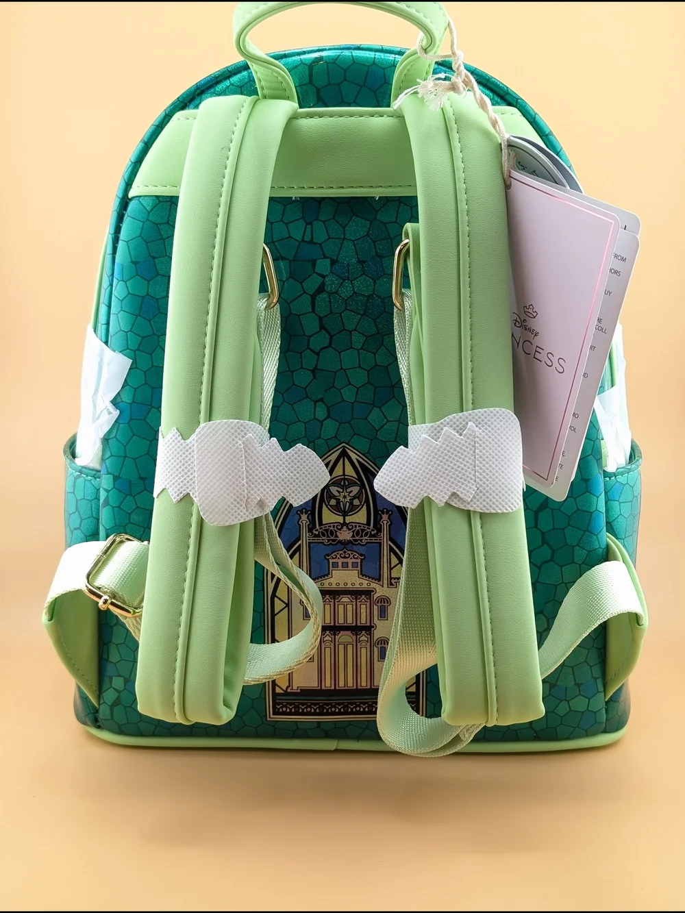 Loungefly Disney Princess Tiana Stained Glass Mini Backpack NWT